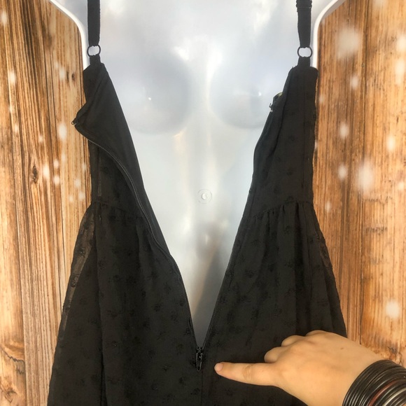 Royal Bones By Tripp Black Flocked Skull Dress - Picture 9 of 14